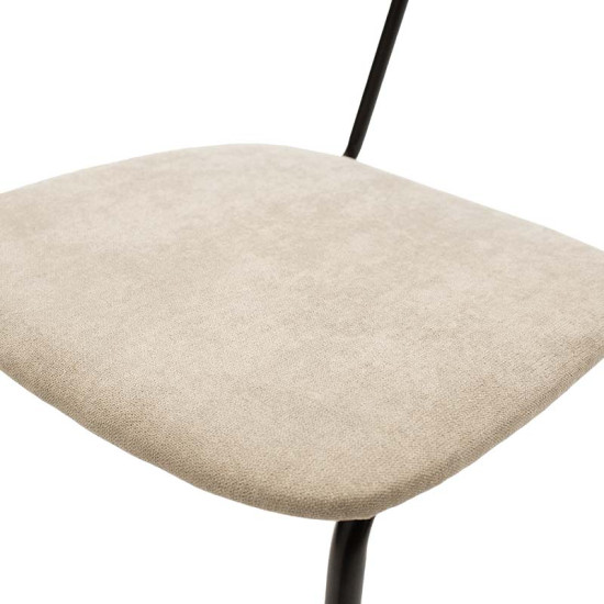 Καρέκλα Tania ύφασμα μπεζ antique-μαύρο πόδι - 4τμχ. ** Καρέκλα Tania ύφασμα μπεζ antique-μαύρο πόδι - 4τμχ. **