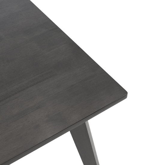 Τραπέζι Benson MDF με καπλαμά  χρώμα rustic grey 80x80x75εκ