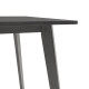 Τραπέζι Benson MDF με καπλαμά  χρώμα rustic grey 80x80x75εκ