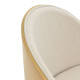 Καρέκλα Sarian μπεζ ύφασμα-rubberwood φυσικό πόδι 69,5x71x70.5εκ - 2τμχ. **
