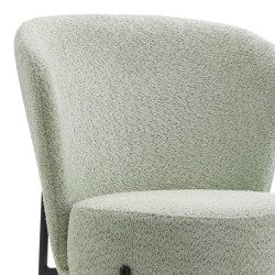 Καρέκλα Houlian μέντα ύφασμα-πόδι μαύρο μέταλλο 44x66x89εκ - 2τμχ. ** Καρέκλα Houlian μέντα ύφασμα-πόδι μαύρο μέταλλο 44x66x89εκ - 2τμχ. **