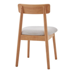 Καρέκλα Tullo rubberwood σε φυσική απόχρωση 46x45x78εκ - 4τμχ. **
