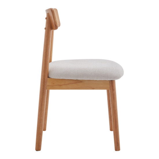 Καρέκλα Tullo rubberwood σε φυσική απόχρωση 46x45x78εκ - 4τμχ. **