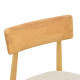 Καρέκλα Tullo rubberwood σε φυσική απόχρωση 46x45x78εκ - 4τμχ. **