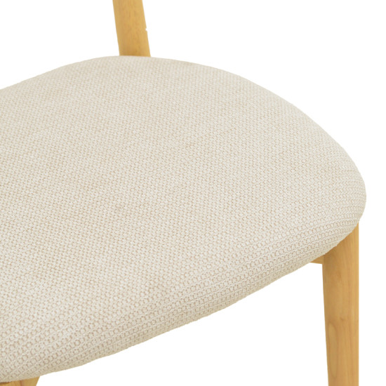 Καρέκλα Tullo rubberwood σε φυσική απόχρωση 46x45x78εκ - 4τμχ. **