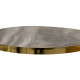 Βοηθητικά τραπέζια σαλονιού Buena σετ 3τεμ ανθρακί μαρμάρου-χρυσό