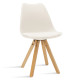 Καρέκλα Caron PP λευκό-φυσικό πόδι