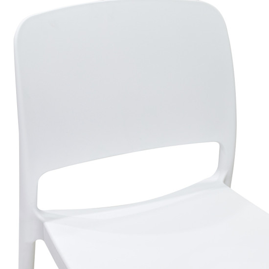 Καρέκλα Fenxy pp σε λευκή απόχρωση 38x42x77εκ **