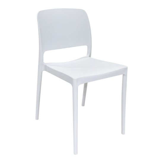 Καρέκλα Fenxy pp σε λευκή απόχρωση 38x42x77εκ **