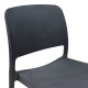 Καρέκλα Fenxy pp σε μαύρη απόχρωση 38x42x77εκ **