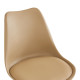 Καρέκλα γραφείου εργασίας Gaston II pp-pu cappuccino 48x57x77-90εκ **