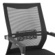 Καρέκλα γραφείου επισκέπτη Chromatic μαύρο mesh με μέταλλο 54x53x97εκ **