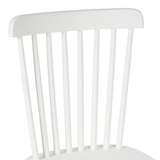 Καρέκλα Melia rubberwood σε λευκή απόχρωση 45x51x87εκ - 4τμχ. ** Καρέκλα Melia rubberwood σε λευκή απόχρωση 45x51x87εκ - 4τμχ. **