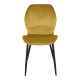 Καρέκλα Jelour βελούδο σε κίτρινη απόχρωση 46.5x60x84εκ - 4τμχ. **