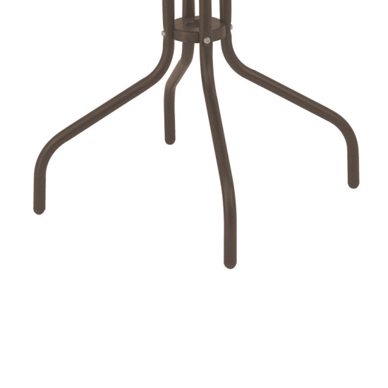 Τραπεζαρία Vergo-Calan σετ 3τεμ καφέ μέταλλο Φ60x70εκ **