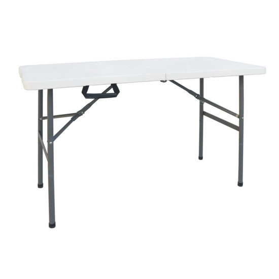 Τραπέζι catering Rodeo πτυσσόμενο-βαλίτσα λευκό 122x60x74εκ **