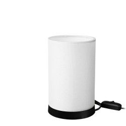 Επιτραπέζιο φωτιστικό Fana pvc σε κρεμ απόχρωση Φ14x21εκ **