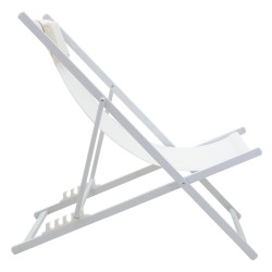 Σεζλόνγκ επαγγελματική Corte αλουμίνιο λευκό-textilene μπεζ ** Σεζλόνγκ επαγγελματική Corte αλουμίνιο λευκό-textilene μπεζ **