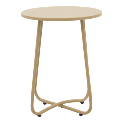 Τραπέζι Bramwell μέταλλο μπεζ Φ40x50εκ **