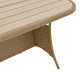 Τραπέζι Keir rattan-αλουμίνιο καφέ 180x90x72εκ **