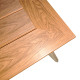 Τραπέζι Synergy αλουμίνιο cappuccino-plywood σε φυσική απόχρωση 80x80x74εκ **