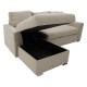 Γωνιακός καναπές-κρεβάτι δεξιά γωνία Belle μπεζ 236x164x88εκ