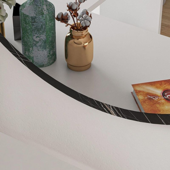 Καθρέπτης Sabino ανθρακί μαρμάρου 60x2x60εκ **