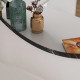 Καθρέπτης Sabino ανθρακί μαρμάρου 60x2x60εκ **