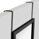 Καθρέπτης πόρτας PWD-0111 polyresin-μαύρο 34x1.7x94εκ **