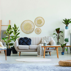 Διακοσμητικό τοίχου Lela σετ 3 τεμαχίων φυσικό **