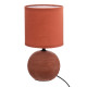 Επιτραπέζιο φωτιστικό PWL-1210 Ε14 κεραμικό σε terracotta απόχρωση Φ13x25εκ **