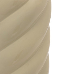 Βάζο Dermel κεραμικό σε μπεζ απόχρωση Φ12x25εκ ** Βάζο Dermel κεραμικό σε μπεζ απόχρωση Φ12x25εκ **