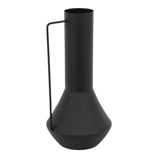 Βάζο Genmary μεταλλικό σε μαύρη απόχρωση Φ17x34.5εκ **