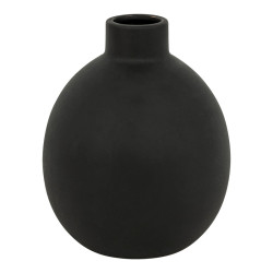 Βάζο Rianzo κεραμικό σε μαύρη απόχρωση Φ14.5x18εκ ** Βάζο Rianzo κεραμικό σε μαύρη απόχρωση Φ14.5x18εκ **