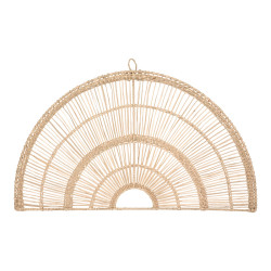 Διακοσμητικό τοίχου Padma pe rattan σε φυσική απόχρωση 60.7x1.5x35.5εκ ** Διακοσμητικό τοίχου Padma pe rattan σε φυσική απόχρωση 60.7x1.5x35.5εκ **
