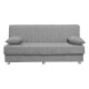 Kαναπές κρεβάτι Romina 3θέσιος ύφασμα γκρι 180x75x80εκ