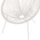 Πολυθρόνα Acapulco μεταλλο-pe rattan σε λευκή απόχρωση 68.5x74.5x84εκ **