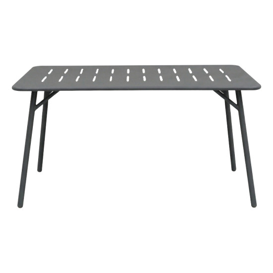 Τραπέζι Moraja μαύρο μέταλλο 140x80x72εκ **