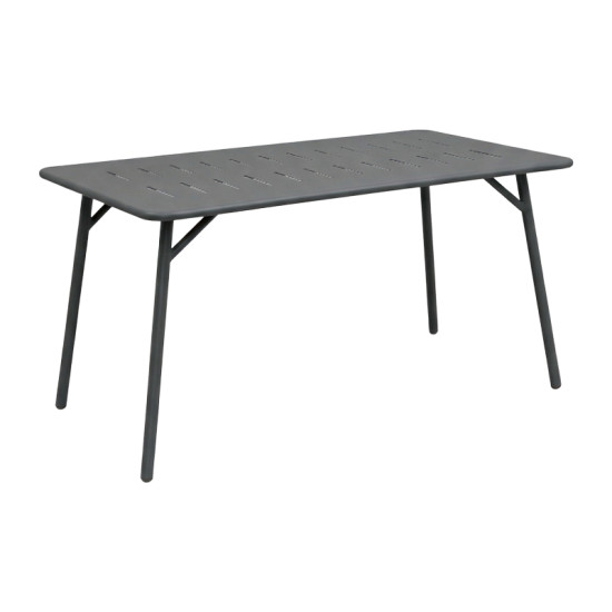 Τραπέζι Moraja μαύρο μέταλλο 140x80x72εκ **