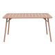 Τραπέζι Moraja terracotta μέταλλο 140x80x72εκ **