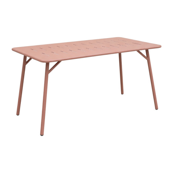 Τραπέζι Moraja terracotta μέταλλο 140x80x72εκ **