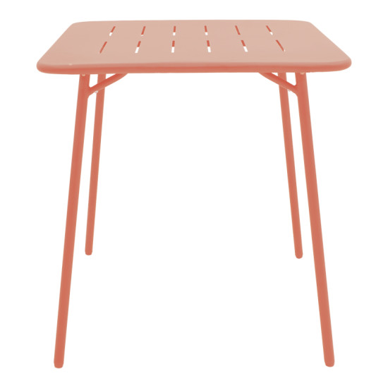 Τραπέζι Moraja terracotta μέταλλο 70x70x73εκ **