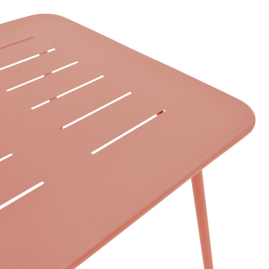 Τραπέζι Moraja terracotta μέταλλο 70x70x73εκ **