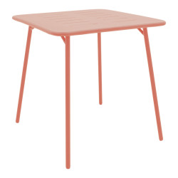 Τραπέζι Moraja terracotta μέταλλο 70x70x73εκ **