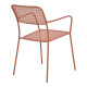 Πολυθρόνα Federal στοιβαζόμενη terracotta μέταλλο 57x58x81.5εκ ** Πολυθρόνα Federal στοιβαζόμενη terracotta μέταλλο 57x58x81.5εκ **
