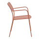 Πολυθρόνα Federal στοιβαζόμενη terracotta μέταλλο 57x58x81.5εκ ** Πολυθρόνα Federal στοιβαζόμενη terracotta μέταλλο 57x58x81.5εκ **