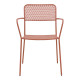Πολυθρόνα Federal στοιβαζόμενη terracotta μέταλλο 57x58x81.5εκ ** Πολυθρόνα Federal στοιβαζόμενη terracotta μέταλλο 57x58x81.5εκ **