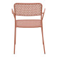 Πολυθρόνα Federal στοιβαζόμενη terracotta μέταλλο 57x58x81.5εκ ** Πολυθρόνα Federal στοιβαζόμενη terracotta μέταλλο 57x58x81.5εκ **