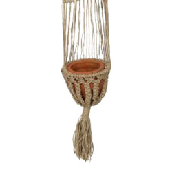 Κρεμαστή γλάστρα Anerial φυσικό γιούτα Φ23x135εκ **