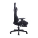 Καρέκλα γραφείου gaming Zeldo pu μαύρο 66x56x135εκ
